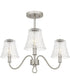 McKinney Extra Large 3-light Semi Flush Mount Brushed Nickel