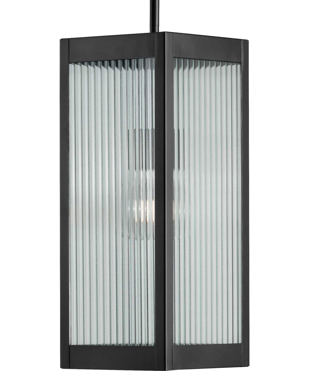 Felton Black 1-Light Hanging Lantern Matte Black