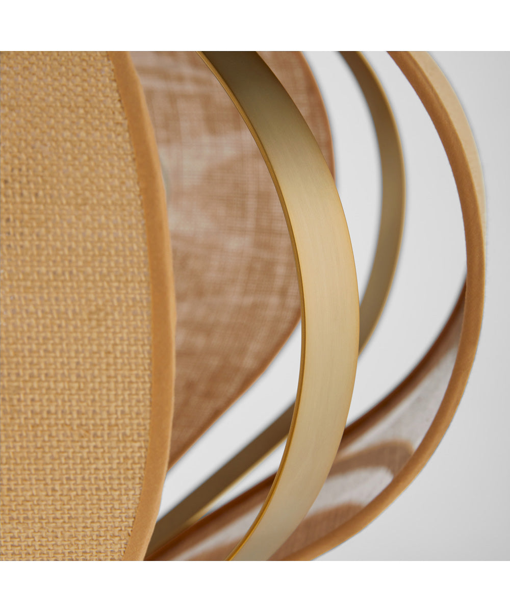 Monroe 3-light Pendant Aged Brass