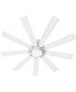 Turbine 60" LED Smart Fan Chalk White