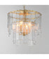 Warren 4-Light Semi-Flush / Pendant Gold Leaf