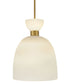 Tallulah 1-Light Medium Pendant in Lacquered Brass