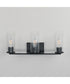 Livingston 3-Light Bath Vanity Black