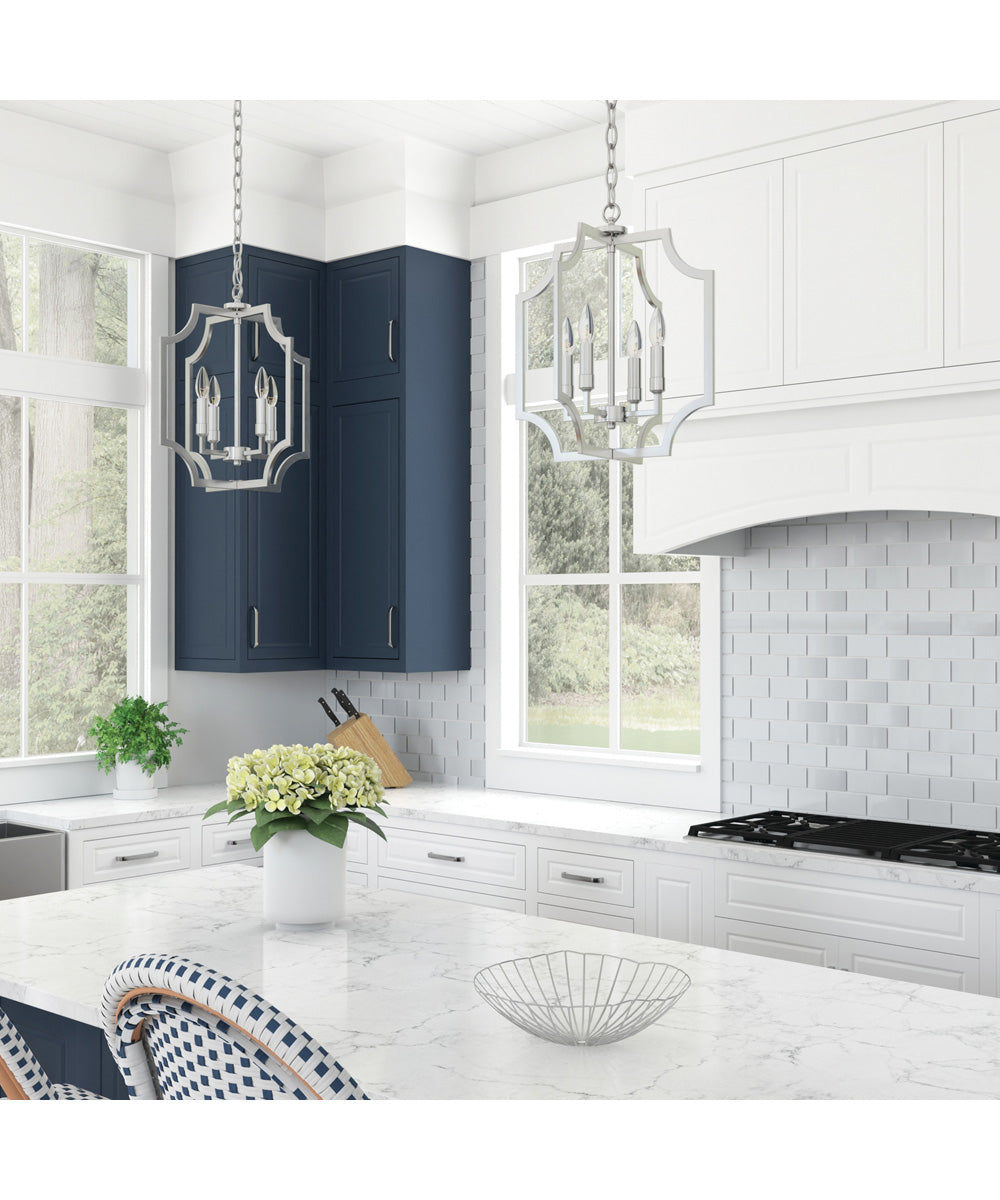 Courtney 4-Light Foyer Brushed Nickel