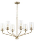 Celino 6-Light Chandelier Champagne Bronze