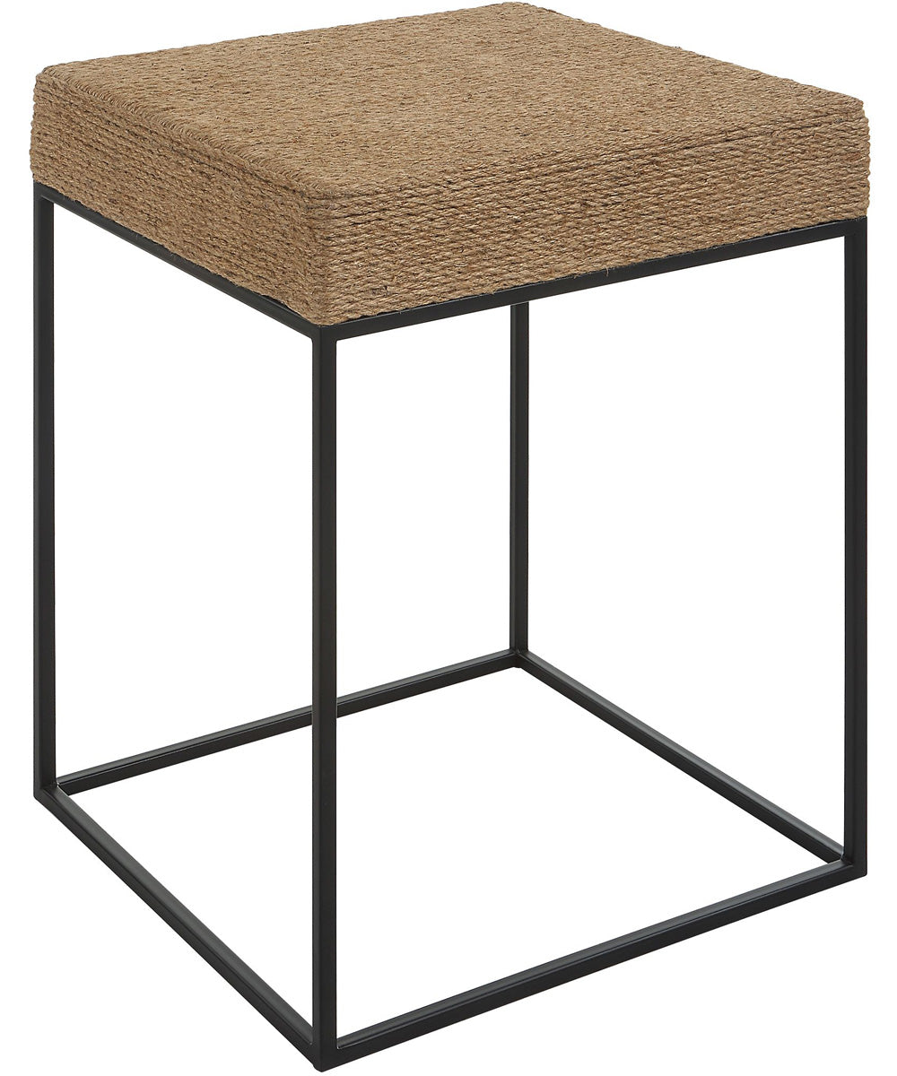 Laramie Rustic Rope Accent Table