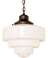 13" Wide Revival Schoolhouse Pendant