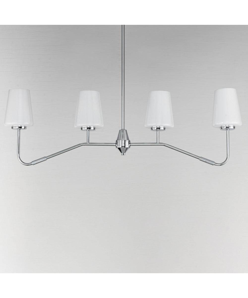 Durham 4-Light Linear Chandelier Polished Chrome
