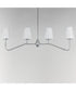 Durham 4-Light Linear Chandelier Polished Chrome