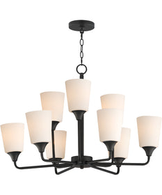 Hudson 9-Light Chandelier Black