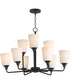 Hudson 9-Light Chandelier Black