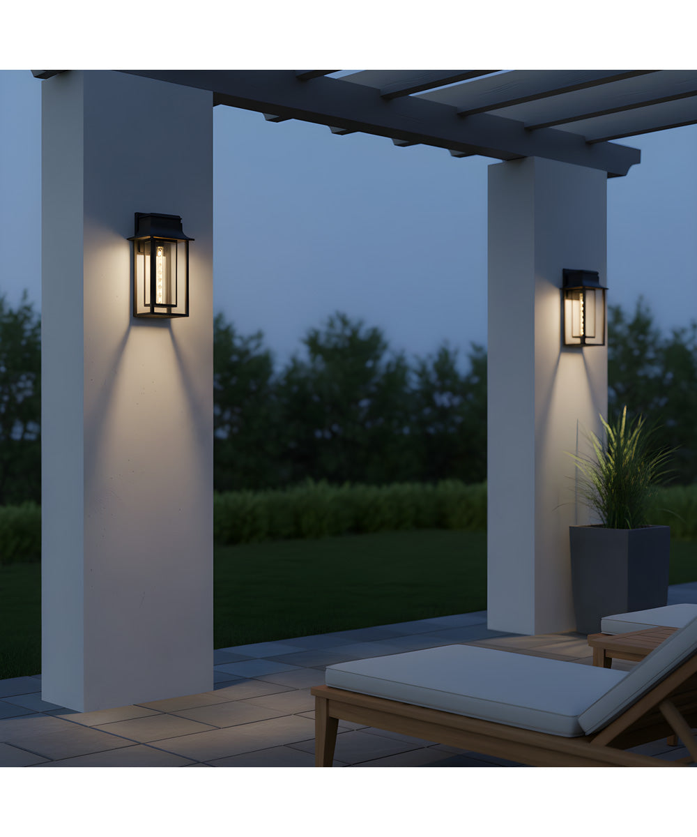 Garner 1-light Outdoor Wall Light Matte Black