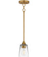 Hudson Mini Pendant Natural Aged Brass