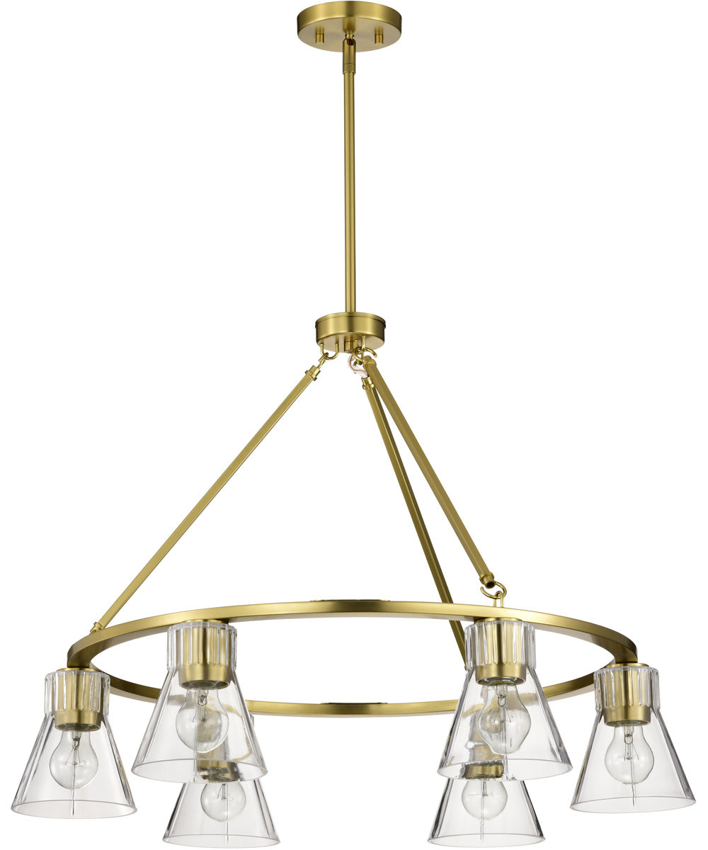 Gianna 6-Light Chandelier Vintage Brass