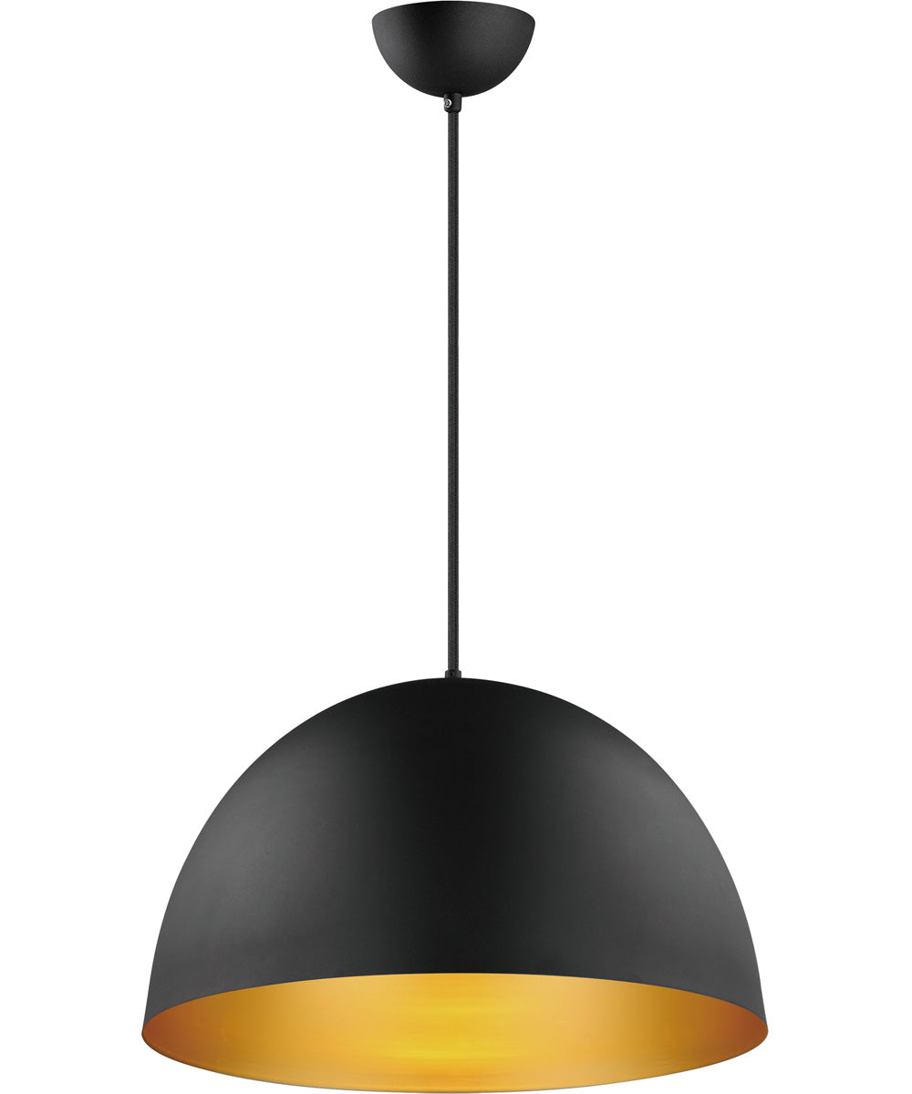 Tova 20 inch Pendant Black / Gold
