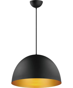 Tova 20 inch Pendant Black / Gold