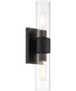 Anton 2 Light Wall Sconce  Matte Black