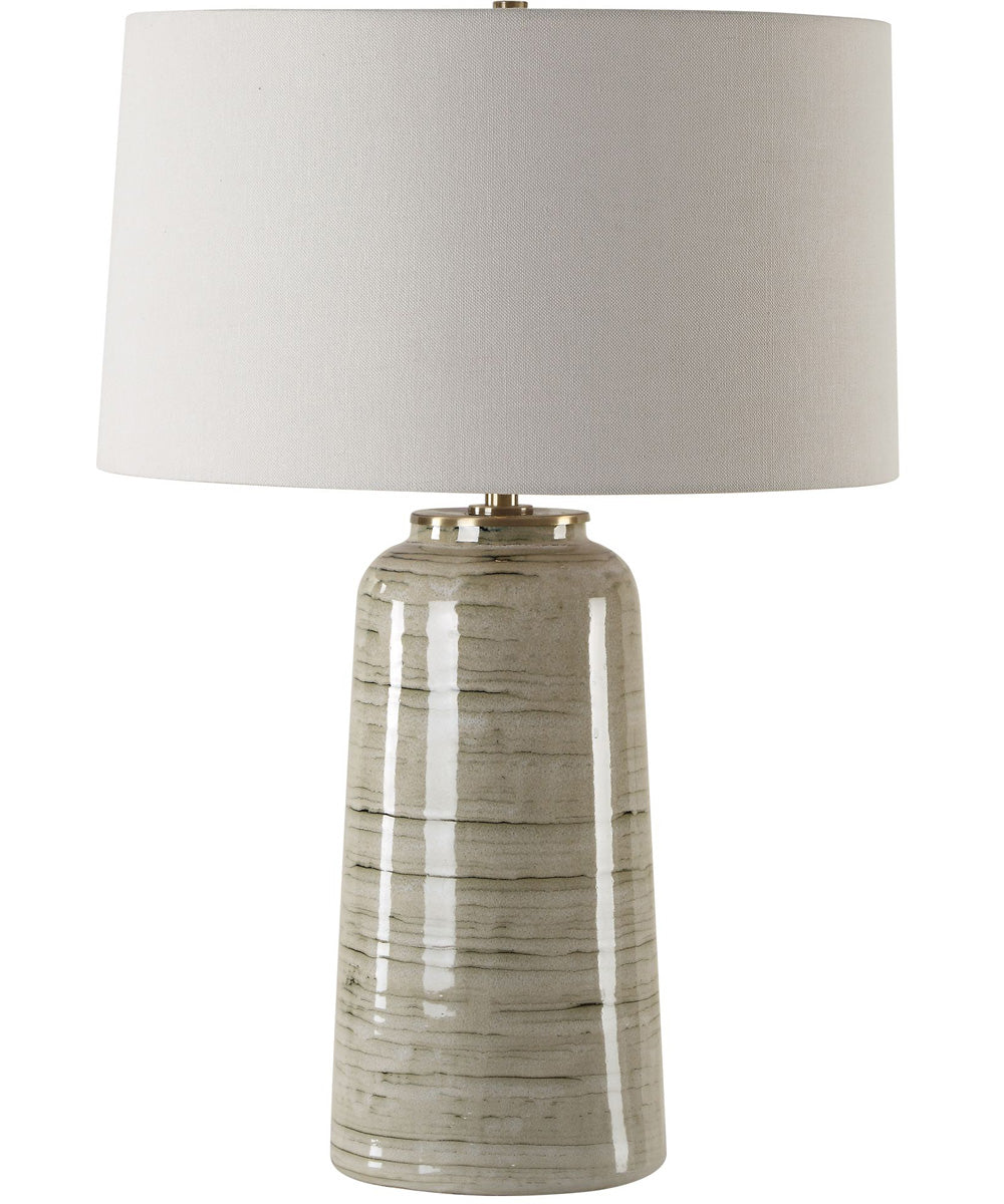 Strata Tan Glaze Table Lamp