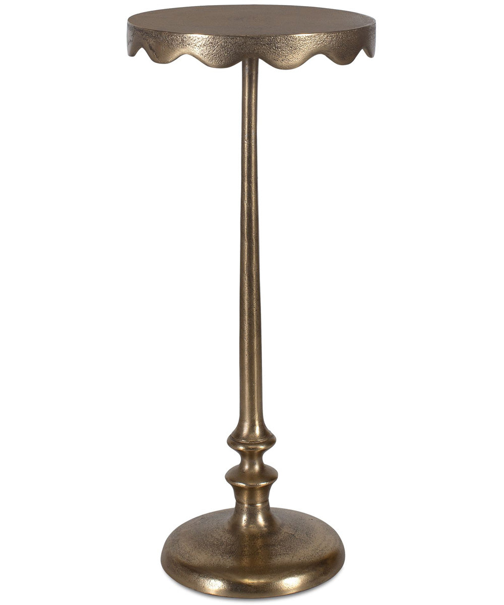 Accent Tavle in Brass Anqitue