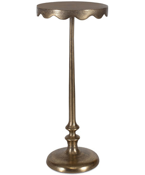 Accent Tavle in Brass Anqitue