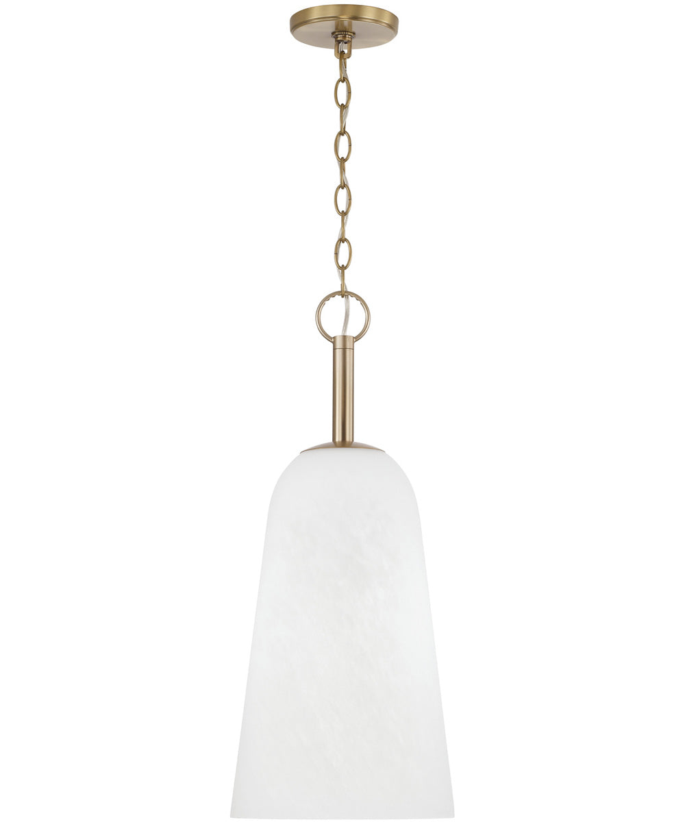 Romy 1-Light Pendant Matte Brass