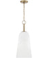 Romy 1-Light Pendant Matte Brass