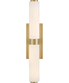 Lottie LED-Light Medium LED Vanity in Lacquered Brass