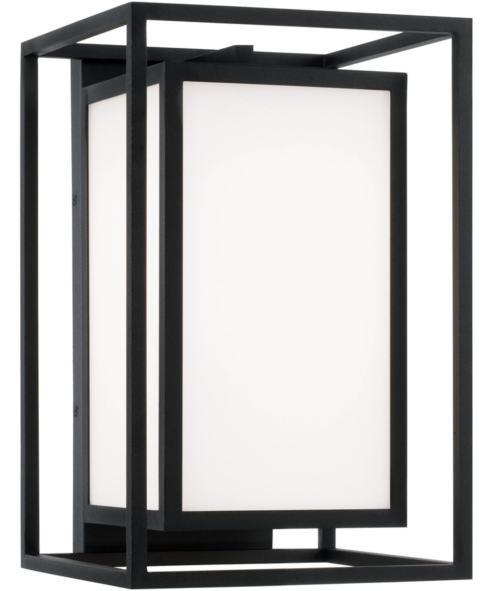 Aiden 1-Light Outdoor Wall-Lantern Black