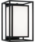 Aiden 1-Light Outdoor Wall-Lantern Black