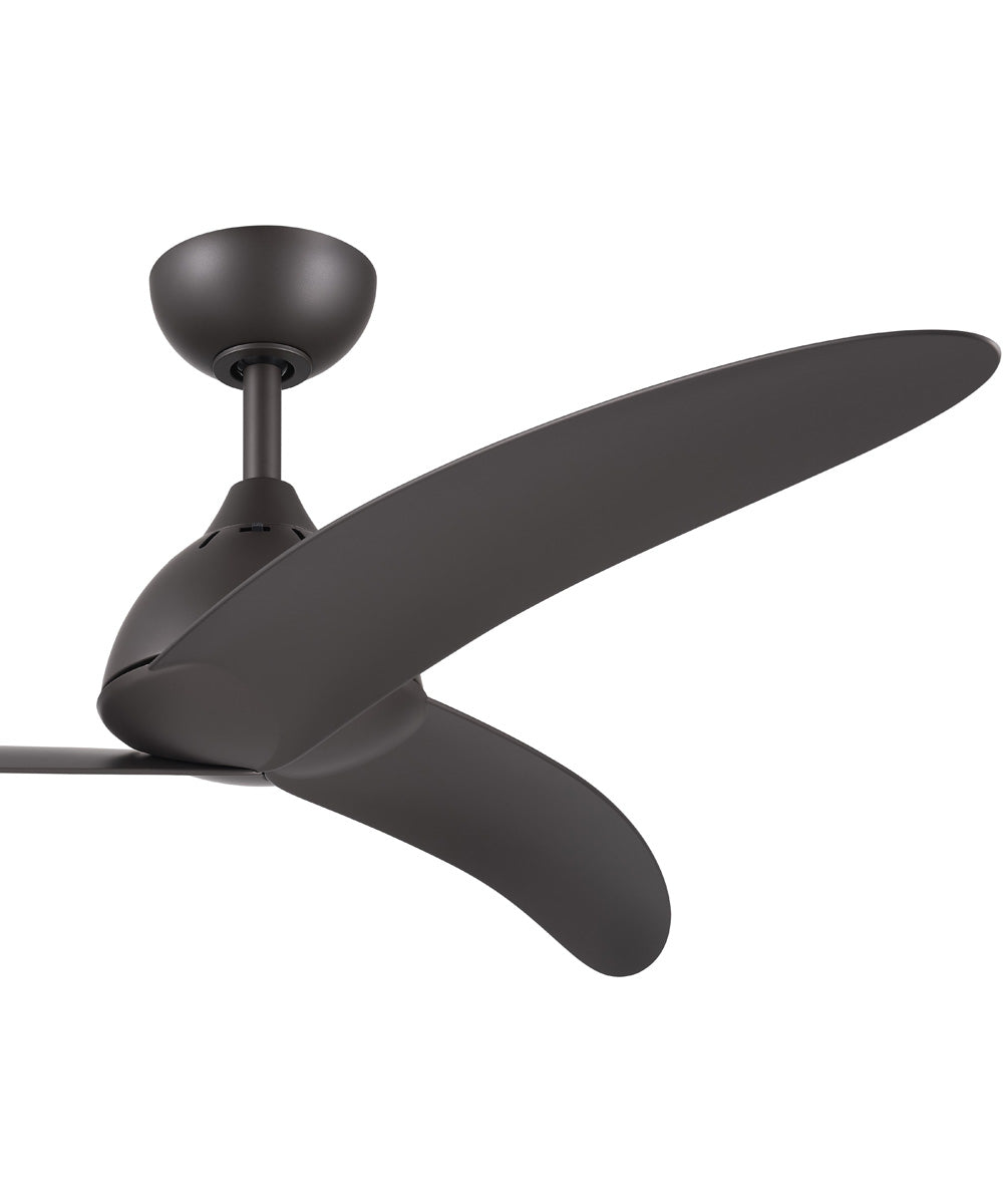 Nirra 52-in. 3-Blade Modern Ceiling Fan Satin Natural Bronze