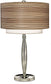 27"H 3-Way Table Lamp Polished Nickel