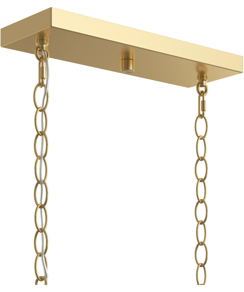 Ilia 6-Light Island Chandelier Brushed Gold