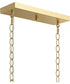 Ilia 6-Light Island Chandelier Brushed Gold