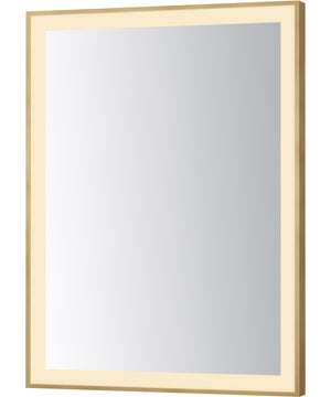 Framed 24x32 LED Mirror - 3CCT Gold