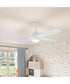 Tavo 52-in. 4-Blade LED Modern Ceiling Fan Matte White