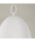 Mallory 1-Light Pendant Ceramic White