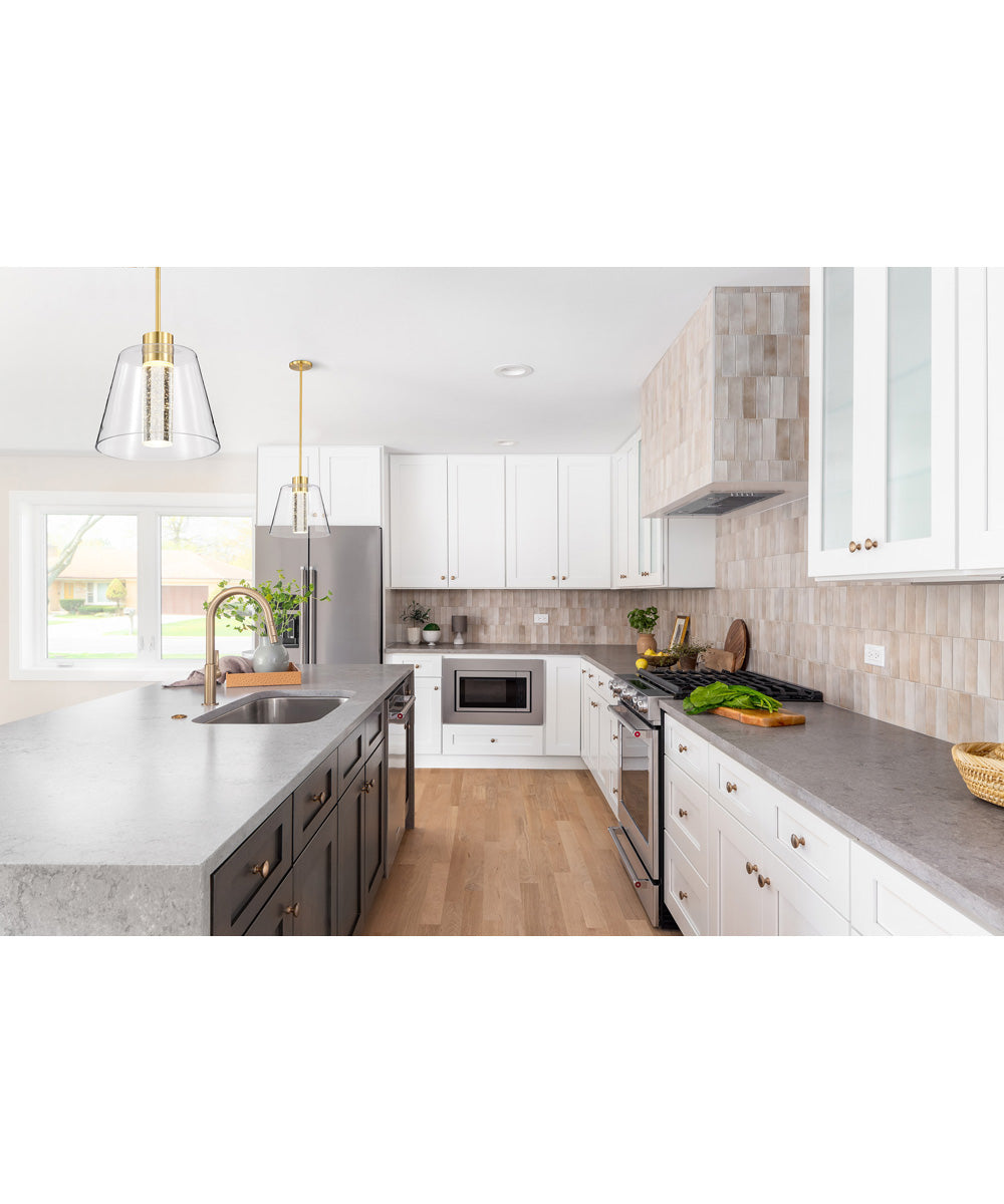 Aura  Pendant Brushed Brass