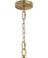 Jheni 3-Light Foyer Pendant with Clear Glass Shades Brushed Gold