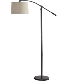 Floor Lamp with Adjustable Arm in Dark Bronze