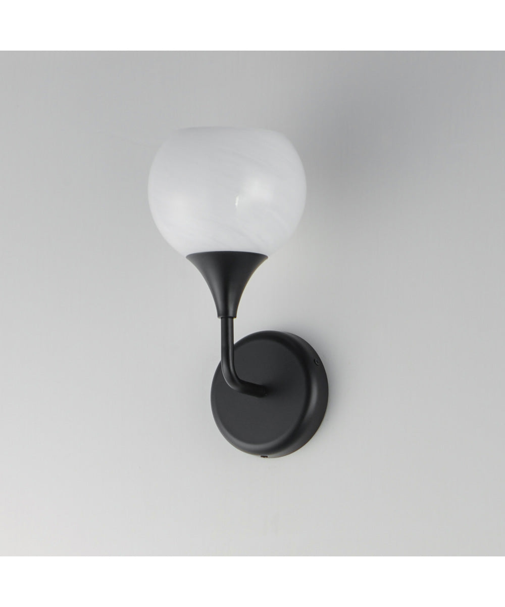 Neve 1-Light Wall Scone Black