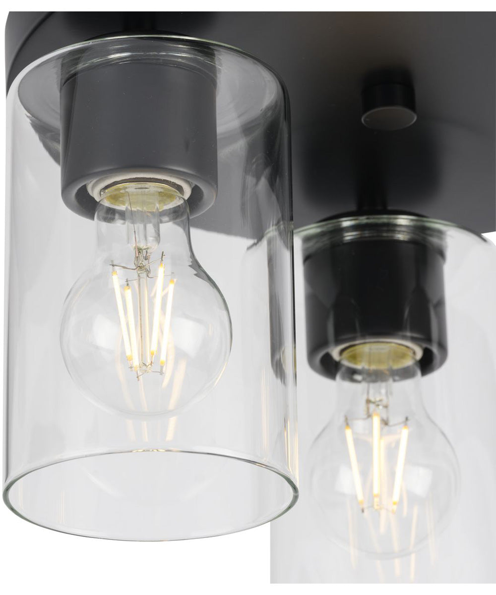 Cofield 12 in. 3-Light Flush Mount P350237 Matte Black