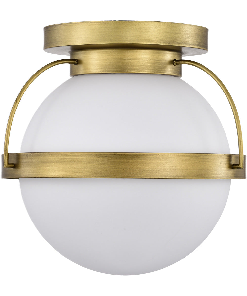 Lakeshore 1-Light Close-to-Ceiling Natural Brass