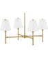 Beale 4-Light Medium Single Tier in Lacquered Brass