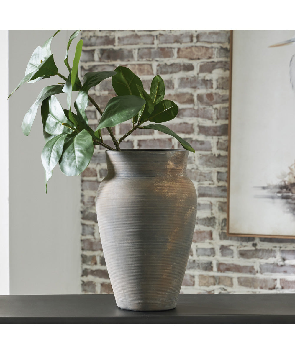 Brickmen Vase Antique Gray