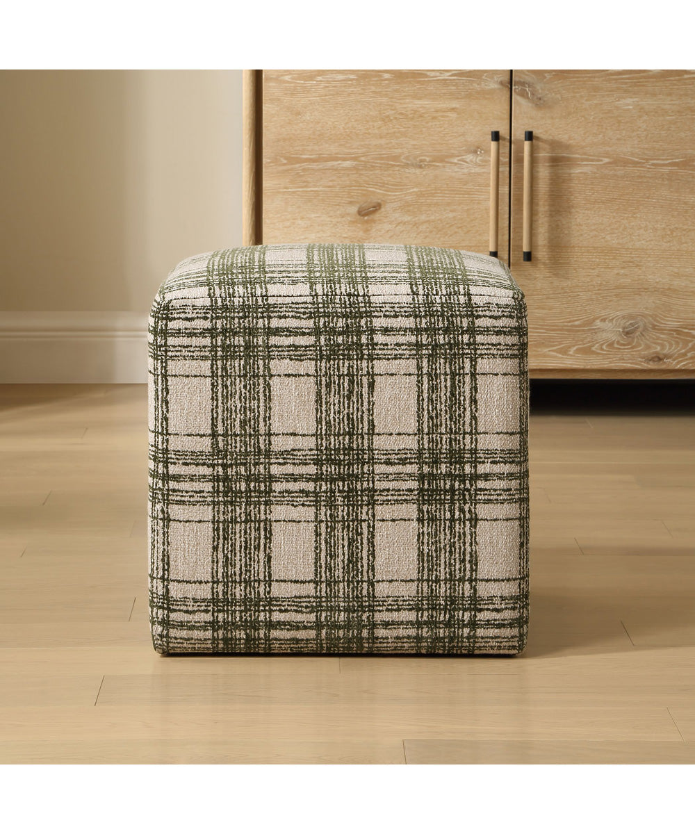 Joie Ireland Plaid Ottoman
