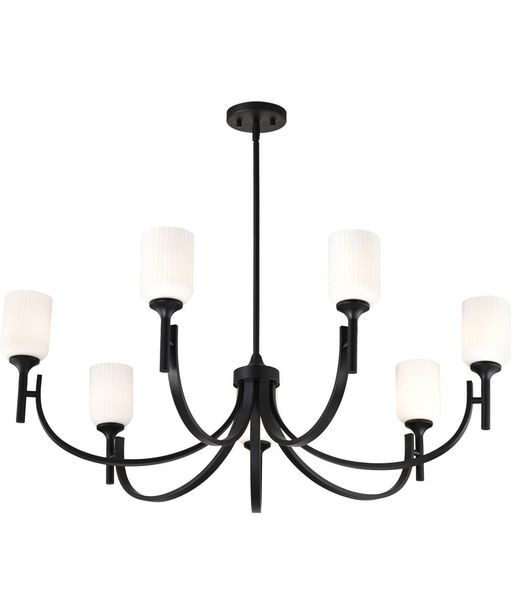 Solara 7-Light Chandelier Matte Black