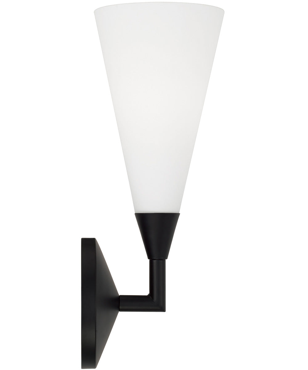 Gatsby 1-Light Sconce Matte Black