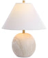 Table Lamp Ceramic with Watermarbling and Soft Gold Accents
