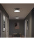 Avra Large 3-Light Flush Mount with Etched White Glass Shade Brushed Nickel