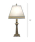 31"H 3-Way Table Lamp Roman Bronze
